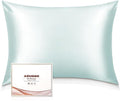 Adubor 100% Silk Pillowcase - Mulberry Silk Pillow Cases, 23 Momme 6A Grade Fibers, Silk Pillow Case for Hair and Skin Health, with Hidden Zipper (Standard 20''×26'', Light Green, 1PC)
