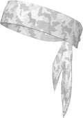 Sports Tie Headband Bandana Running Athletic Sweat Band Elastic Adjustable Sport Head Tie for Men Women Head Ties Ninja Tie Headbands Tennis Sweatbands Soccer Basketball Teams Running Head Band
