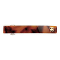 SHE'S FREE STYLE JUST FOR YOU [Chanel-style] Hair Barrettes for Women, Acetate Resin Barettes, Classic Black & White, French Hair Accessories, Anti-Slip for Half-Hair Decoration (Tortoise,3.4 inch)
