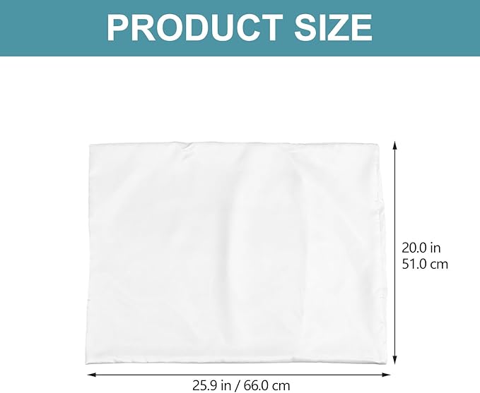 2pcs Satin Pillow Covers Envelope Closure Soft Smooth Pillowcase for Bed Bedroom Hair Protection Washable White