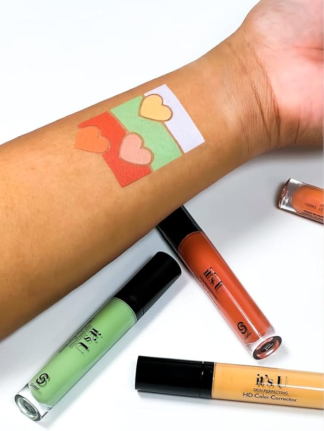 SISTAR It's U Skin Perfecting Conceal HD Contour Color Corrector Full Coverage Smooth and Flawless (Peach)