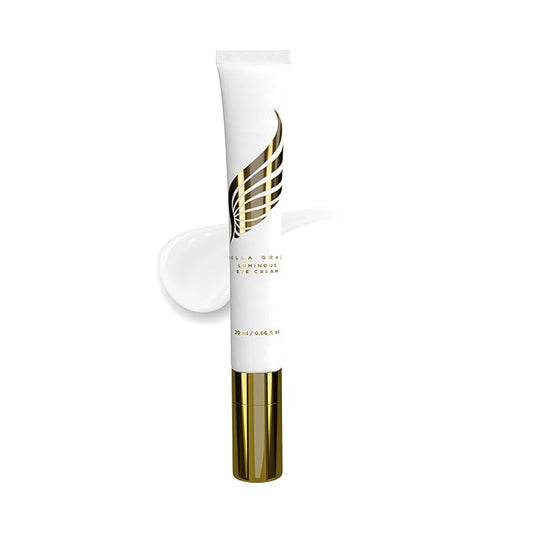 Bella Grace Eye Cream with Hyaluronic Acid & Squalane for Under Eye Bags, Dark Circles & Puffiness, Nourishing & Hydrating, Supports Anti Aging, Fine Lines & Wrinkles, Elasticity & Firmness, 0.5 fl oz