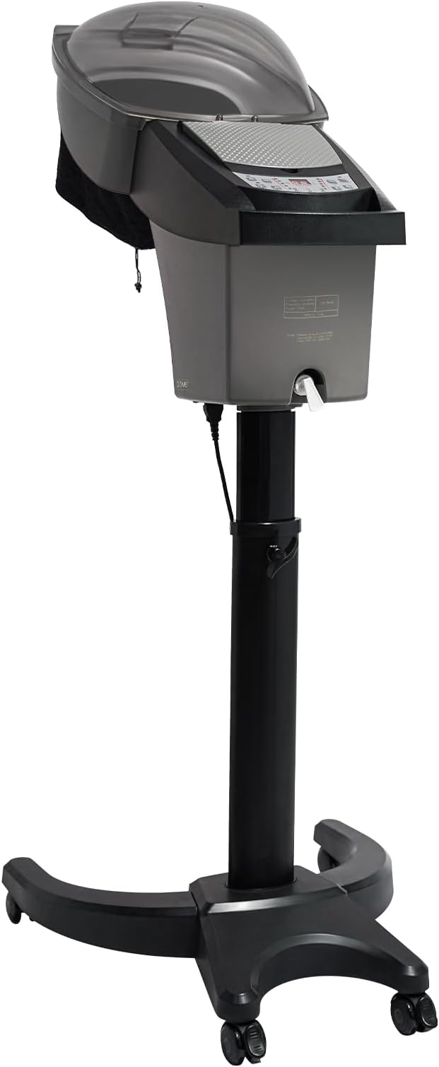Hair Steamer, 7 Light Professional Salon Hair Steamer Machine 700W Height Adjust Ozone Household Hair Care Oil Treatment Dyeing Machine for Salons, Barbershops (Black)