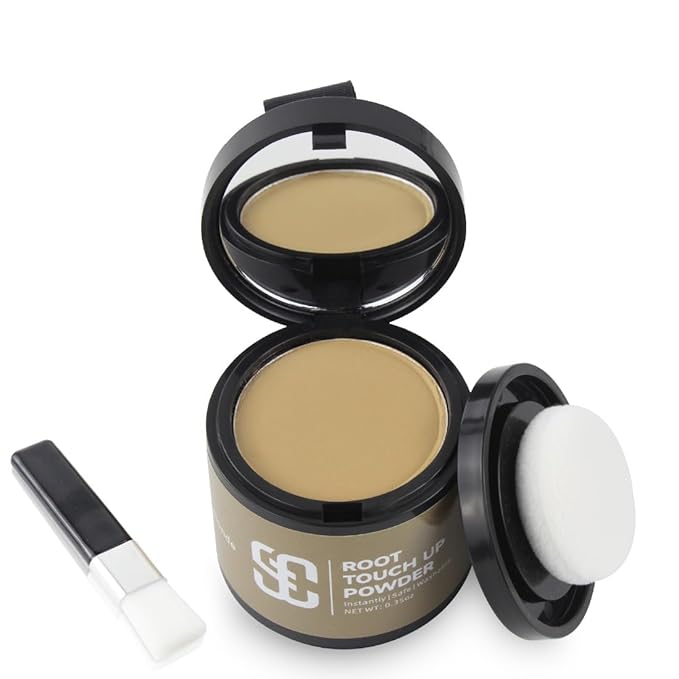 SOVONCARE Hairline Powder - Root Touch Up & Gray Hair Concealer for Men and Women, Instantly Covers Thinning Hair and Bald Spots, Natural-Looking Coverage Blonde 0.35 oz