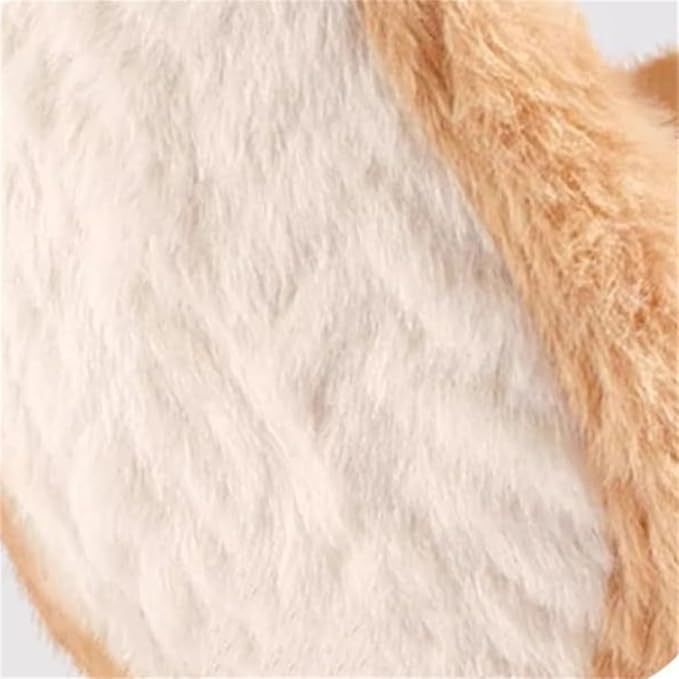 Pocadri Soft Faux Fur Ear Muffs for Women Behind Head Fuzzy Ear Covers Unisex Plush Headband Ear Warmer Cold Weather