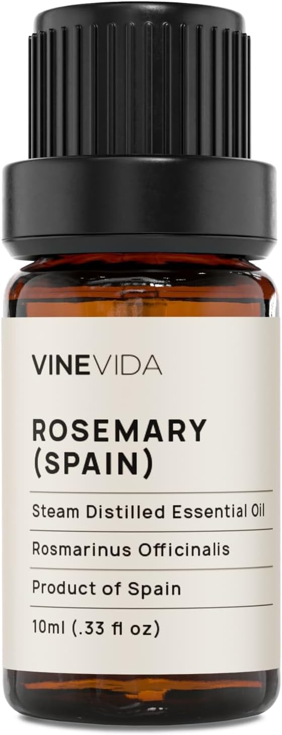 VINEVIDA Rosemary Essential Oil - Undiluted Spain Oil - Candle & Soap Making - 10 mL