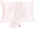 Silk Pillowcase for Hair and Skin 2 Pack 100% Mulberry Silk Bed Pillowcase Hypoallergenic Soft Breathable Both Sides Silk Pillow Case with Hidden Zipper, Pillow Cases (King, Light Pink)