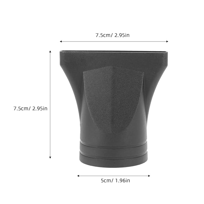 Baluue Universal Hair Dryer Diffuser Nozzle Attachment Plastic Concentrator Blow Dryer Nozzle for 1.77 Inch Diameter Styling Tool Ideal for Home and Salon Use