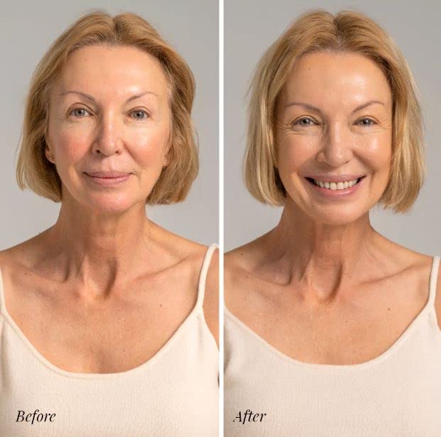 Jerome Alexander My Color Self Adjusting Full Coverage Foundation Makeup with Kabuki Brush (Light)