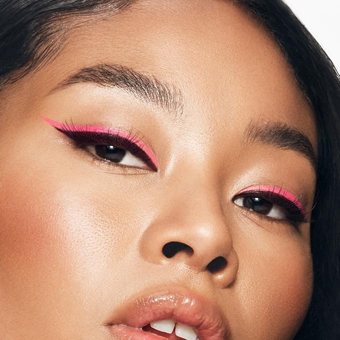 MAKE Beauty Liquid Line Waterproof Liquid Eyeliner Pen. Smudge-Proof Felt Tip for Precise Application of Lines, Wings, and Graphics. Long Lasting Eye Liner - Shade, Meteorite