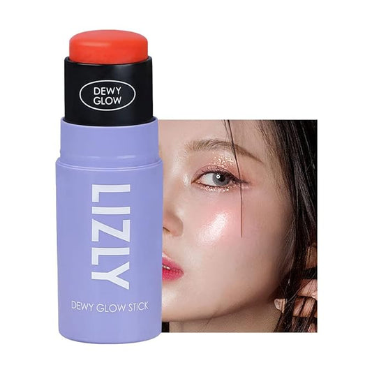 Vegan Blush Stick Multi Balm Cheek Stick Korean Make Up Dewy Glow Balm Stick sonrojo (01 Coral)