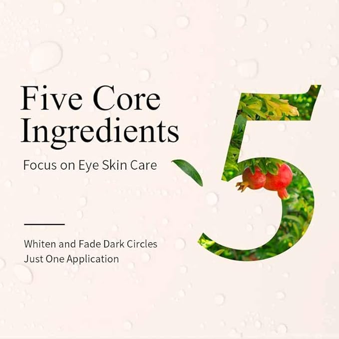 Pomegranate Eye Mask - 60 Pcs - reduces bags and dark circles under the eyes, tightens and improves ocular skin, all-natural extract, youthful appearance and reduces fine lines and wrinkles.