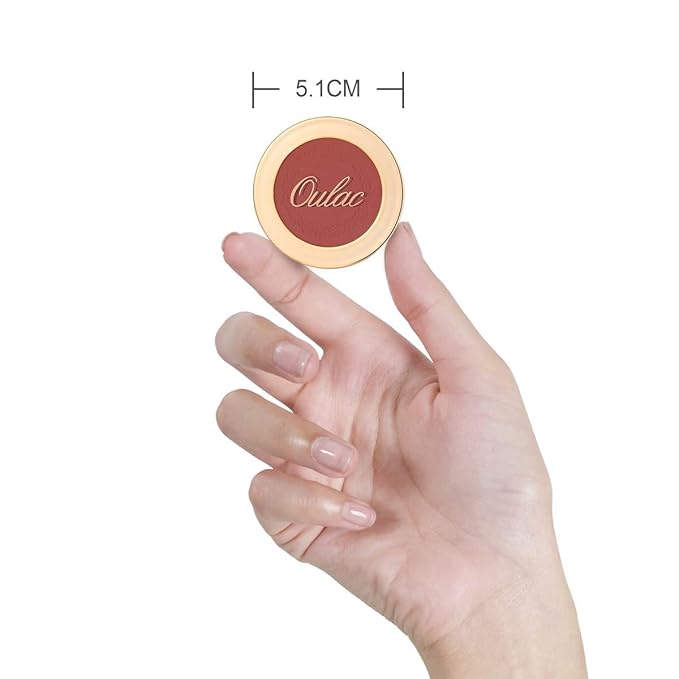 OULAC Blush Makeup Fair Skin| Highly Pigmented Powery Blush| Natural Matte Glow| Shape & Highlight Face| Cruelty-Free Blush with Rose Oil| 4.8g 16 Summer Time