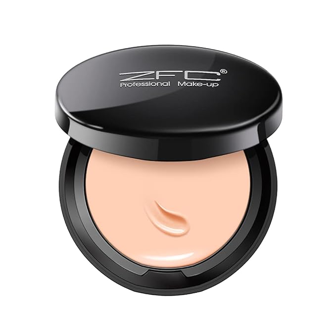 Foundation Makeup Concealer, Medium-to-Full Coverage Foundation Cream, Long Lasting Waterproof Up to 12HR Hybrid Setting Powder