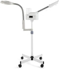Professional 2 in 1 Facial Steamer Upgrade Esthetician Steamer with 5X LED Magnifying Lamp Beauty Salon Spa