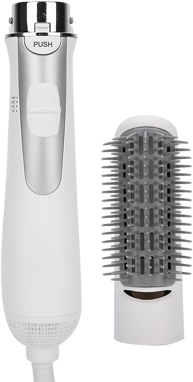 ZJchao 2 in 1 Hair Dryer Brush, Negative Ion Anti-frizz Hot Air Brush Blower, Professional Electric Household Hair Curling Comb, Protable Hair Dryer Comb Machine