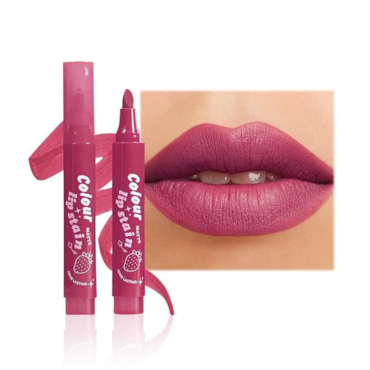 Lip Stain, Waterproof lip tint, Matte Color Look, Longlasting All Day Wear Lip Color, Smudge Proof Natural Finish, Precise Chisel Tip Marker,non sticky lip gloss,kiss proof lip color 05#