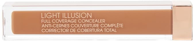 FLOWER BEAUTY By Drew Barrymore Light Illusion Full Coverage Concealer - Diffuse Dark Under Eye Circles + Blurs Blemishes - Weightless Formula + Crease Proof Makeup (Mocha)
