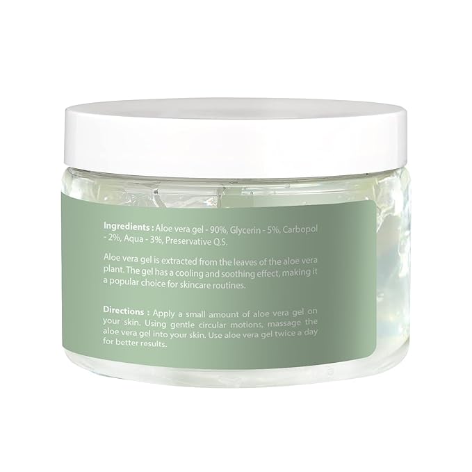 Aloe Vera Gel 12 oz | Unscented | For Face, Scalp & Hair | by Yogi’s Gift®