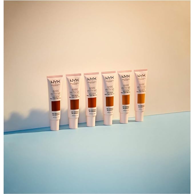 NYX PROFESSIONAL MAKEUP Bare With Me Tinted Skin Veil, Lightweight BB Cream - Deep Espresso