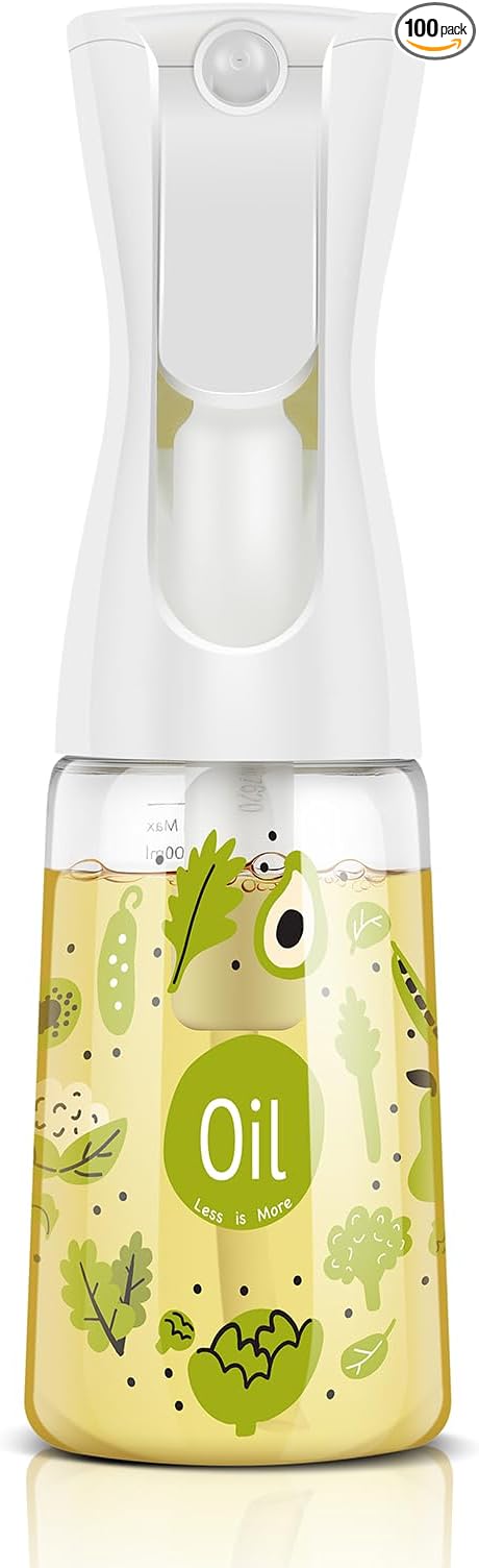 Mistifi Oliver Oil Sprayer for cooking, Spray bottle 6oz, Non-Aerosol Refillable Dispenser Oil Mister FS601 Green Vegetable