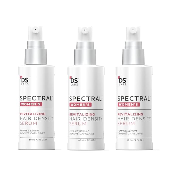 DS Labs Spectral Women’s Hair Density Serum (formerly Spectral.CSF), 60mL - Lightweight Leave-In for Fuller, Thicker Looking Hair, Fast Absorbing, Non-Greasy, For All Hair Types (Pack of 3)