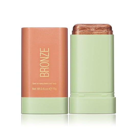 Multi-Purpose Makeup Blush Stick, 3-in-1 Beauty Tinted Solid Blush Stick For Cheeks, Lips And Eyes Waterproof Natural Cream Blush Stick With Long-Lasting Moisturizing Formula (#3Rich Glow)