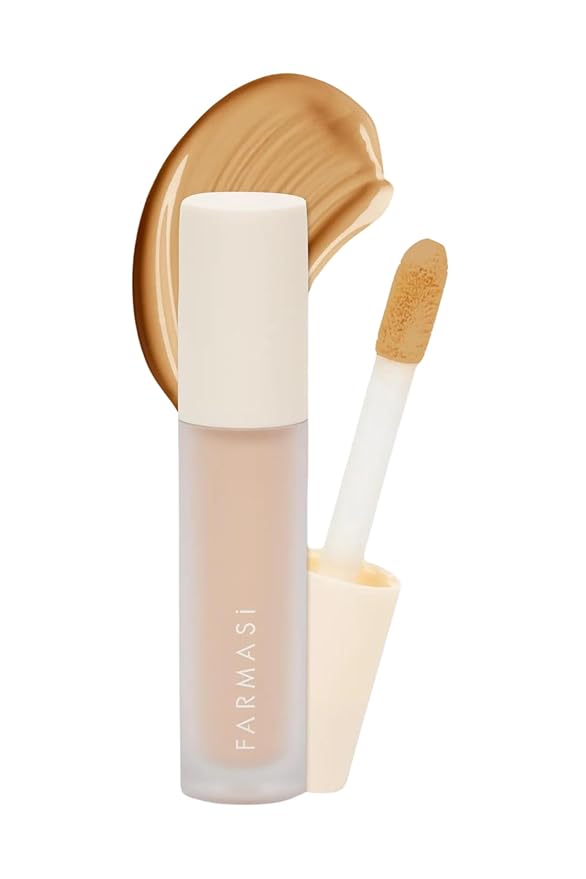 FARMASI Vfx Pro Liquid Concealer Makeup, All-in-one Full Coverage, Highly Pigmented Concealer for All Skin Type, Hide Shadows & Imperfections, Enhance Skin Fullness Foundation Concealer 0,24 Fl Oz W10
