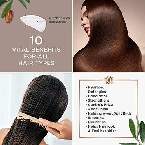 Argan Magic Hair Treatment & Stylizing Spray, 10 in 1, Made in USA, Paraben Free, Cruelty Free - 8 oz (2 Pack)