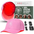 Red Light Therapy Hair Growth Cap – FDA Cleared Laser Treatment for Hair Regrowth and Reduced Shedding – LED & Laser Red Light Therapy Clinically Proven in Double-Blind Studies - Pink