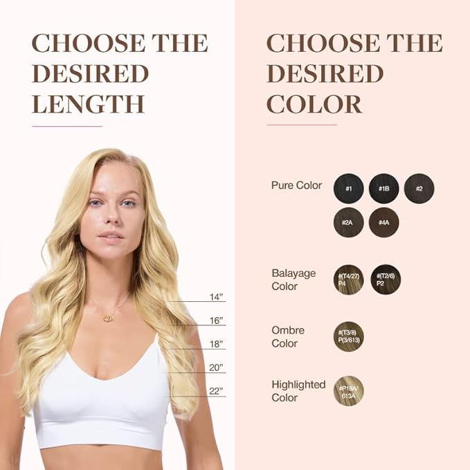 GOO GOO Clip in Hair Extensions Real Human Hair, Remy Human Hair Extensions Clip ins for Women, Natural Human Hair, 18inch 110g 7Pcs, 613R Bleach Blonde