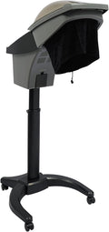 Salon Hair Steamer, 700W 7 Color Light Professional O3 Ozone Salon Micro Mister Height Adjust Hair Hairdressing Color Processor Machine HairTreatment Machine (Black)