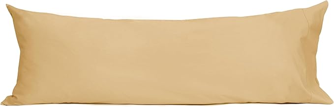 Sunflower Body Pillowcase 100% Cotton Long Pillow Cover/Case Envelope Closure 1 Pack, 21×54 inches Butterum, Soft and Breathable