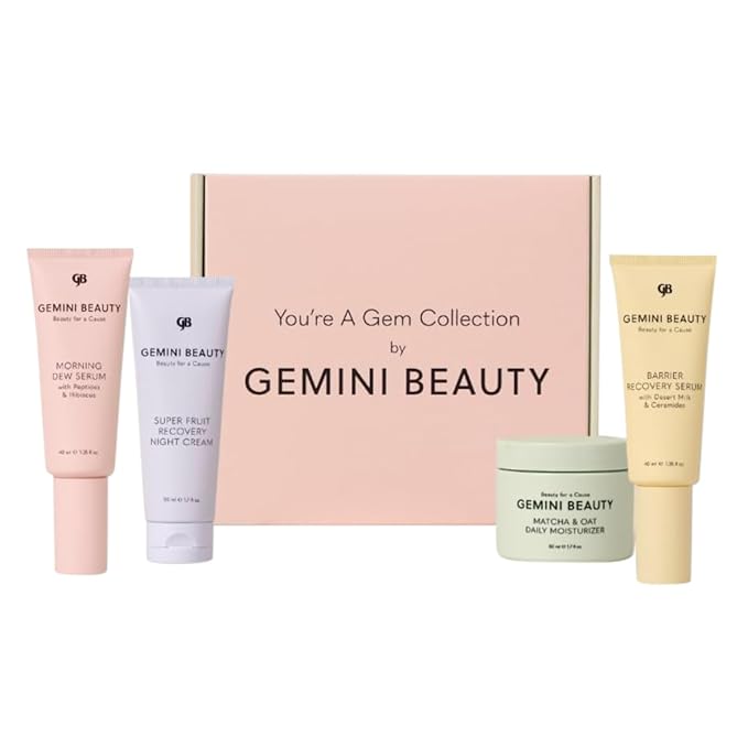 Skin Care Set, You’re A Gem Collection, Skin Care Kit, Skincare Kits, Serum and Moisturizers 4pc, Skin Care Sets & Kits, Skin Care Gift Set, 4 pc set