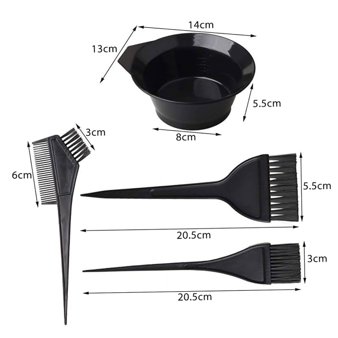 Hair Dye Tools Kit Hairdressing Brush Comb Earmuffs Mixing Bowl Hair Coloring Tools Set 22PCS