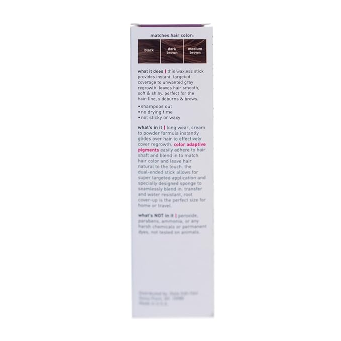 Style Edit Root Touch Up Stick | Temporary Hair Color for Gray Roots and Thinning Hair | Salon-Quality, Transfer-Resistant Hair Concealer | Light Brown, 0.11 oz