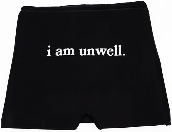 Huggs Migraine Relief Cap - I Am Unwell - Cooling Gel Head Wrap, Cold Compress Cap for Headache, Stress, & Tension