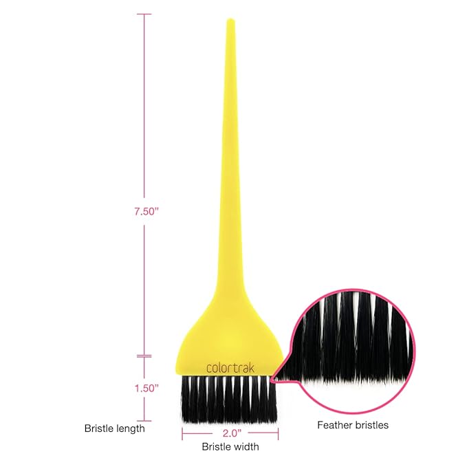 Colortrak Balayage Board Set for Achieving Balayage Look, Includes Curved Board and Textured Brush, Ideal for Salon Pros and Home Artists, 2 Items