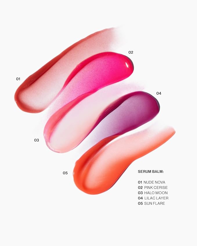 MAKE Serum Balm – Hydrating Lip Oil Treatment – Softening, Smoothing and Plumping Lip Cream – All Day Comfort, Gloss and Shine, Halo Moon 0.15 Oz