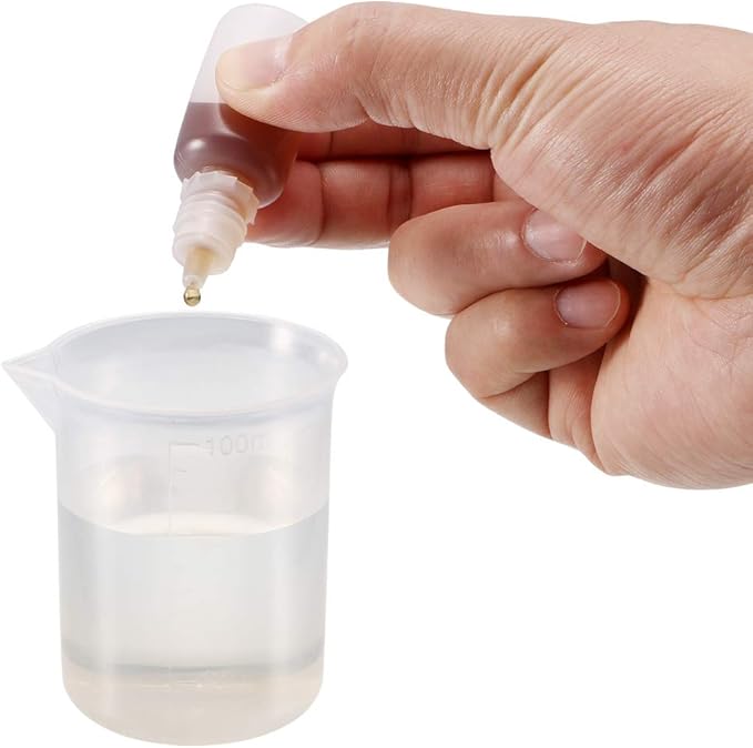 uxcell Plastic Dropper Bottle, 50ml/1.7oz Small Mouth Drop Bottles Empty Squeezable Liquid Dropper Bottle 10pcs