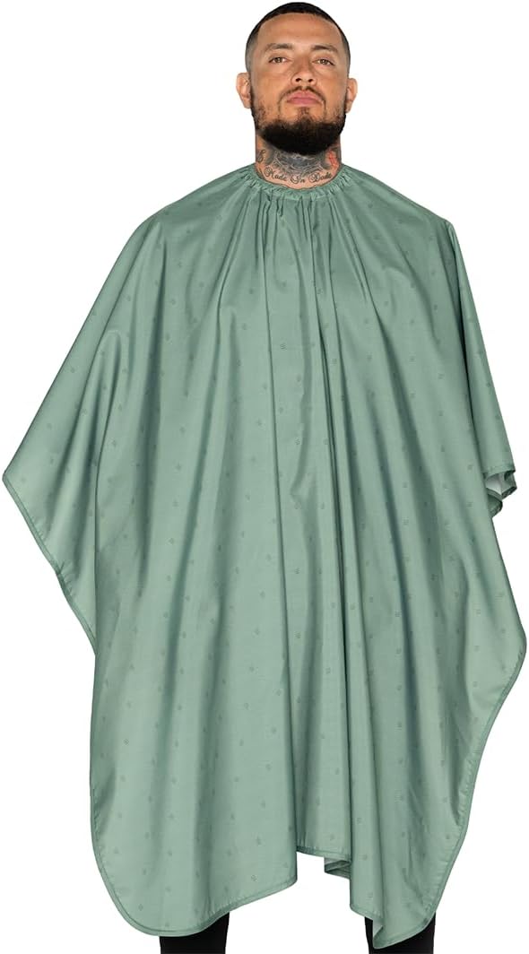 Barber Strong The Barber Cape Haircut Cover for Men, Hair Repelling and Static-Reducing Material, Water Resistant Fabric