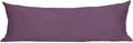 Sunflower Body Pillowcase 100% Cotton Long Pillow Cover/Case Envelope Closure 1 Pack, 21×54 inches Dark Purple, Soft and Breathable