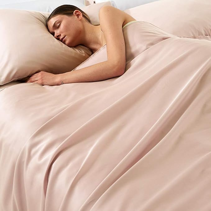NTBAY Zippered Satin Pillow Cases for Hair and Skin, Luxury Queen Hidden Zipper Pillowcases Set of 2, 20x30 Inches, Pink
