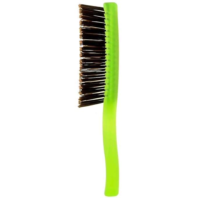 Giorgio GIO1 Gentle Hair Brush Dresser Size. Wet & Dry Pro Hair Brush Detangler. Soft for Sensitive Scalp. Good For Men Women & Kids All hair lengths. Durable and Anti-Static. (Set, Green)