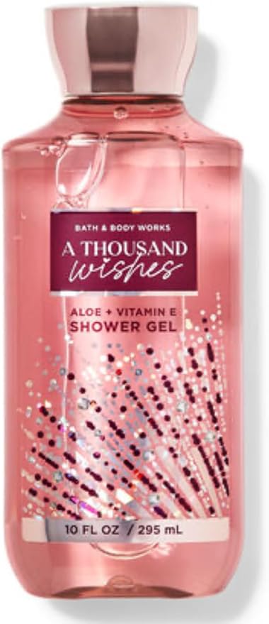 Bath & Body Works - 3 Piece Bundle - Spray - Body Cream - Shower Gel - Full Size and Gift Bag HELLO GORGEOUS (A Thousand Wishes)