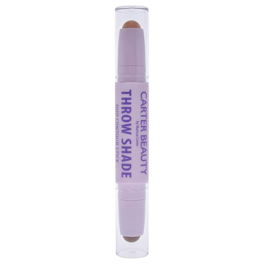 Carter Beauty By Marissa Carter Throw Shade Duo Contour Stick- Adds Definition To The Face - Conceals And Corrects The Complexion - Easily Blendable - Cruelty-Free - Medium - 0.08 Oz