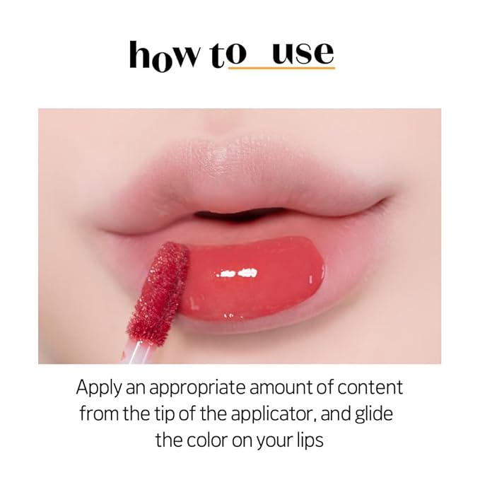 ETUDE Over Glowy Lip Stain Tint #7 Coco Plum | Non-Sticky Vegan Lip Tint | Moisturized & Long-lasting Lip Gloss | Daily Lippies for Dry Lips | K-beauty