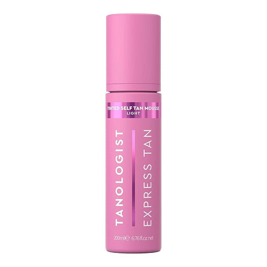 Tanologist Light Self Tan Mousse, Tinted Self-Tanning Mousse, Streak-Free, Natural Glow, No Fake Tan Smell Or Orange Tone, Long Lasting, Clean Ingredients, Vegan, 6.76 fl. oz/200 ml Bottle