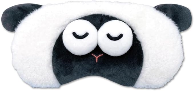 PERFECTSIGHT Sleep Eye Masks, Cute Plush Sleep Eye Cover Lightweight Adjustable Eyeshade Faux Fur Mask Cover for Women Men Sleep Travel Nap (Sheep)