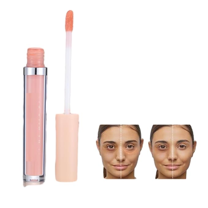 MAEPEOR Liquid Conceal Contour 7 Colors Cream Lightweight Liquid Concealer Contour Makeup for Concealing Blemishes, Brighten Dark Circles (Color 04 Peach)